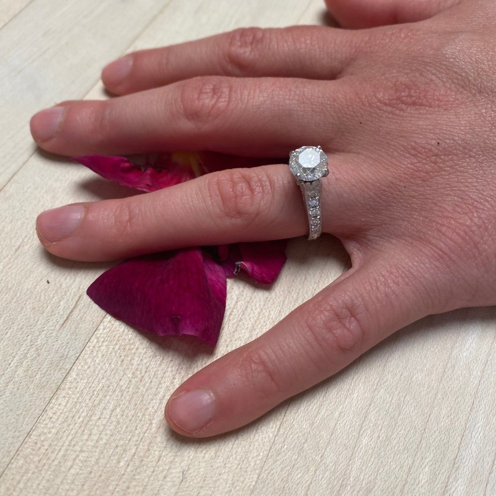 DIAMOND RING WEDDING ENGAGEMENT RING SHANE CO - Picture 8 of 14